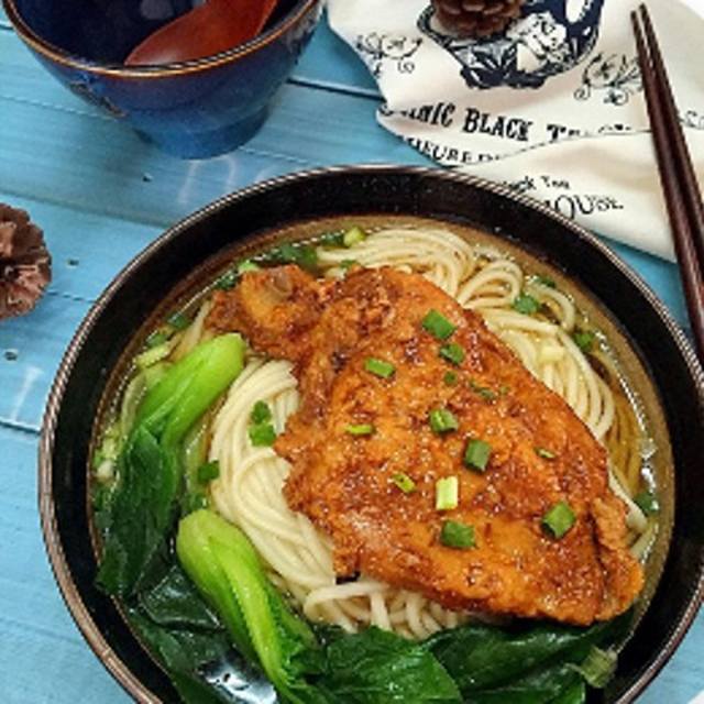 Pork Rib Noodle Soup.